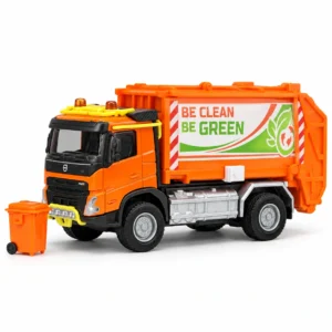 Камион за ѓубре Volvo 18 cm – Majorette на бела позадина