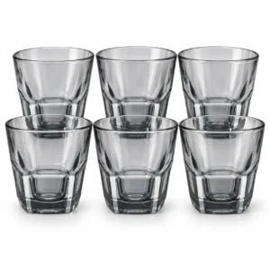 Сет од 6 стаклени чаши 26376 од 300 ml на бела позадина